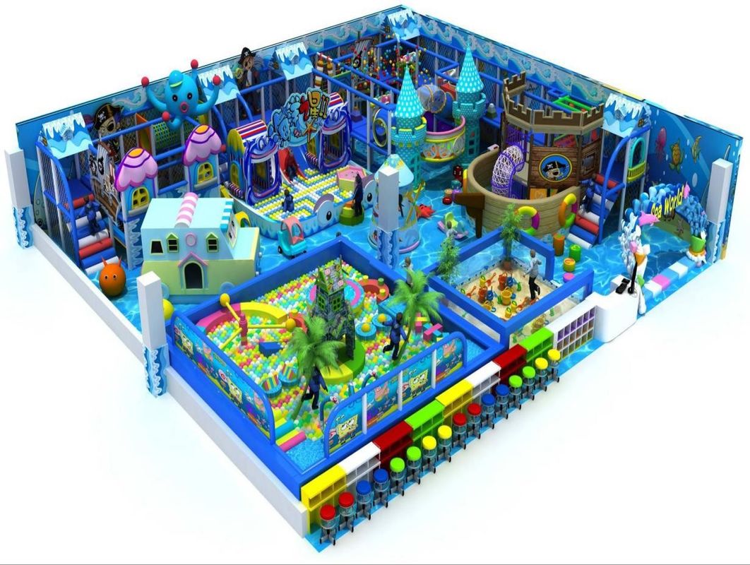 Tema Seaworld Baby Naughty Fort Indoor Playground Soft Play House Taman Petualangan Kecil