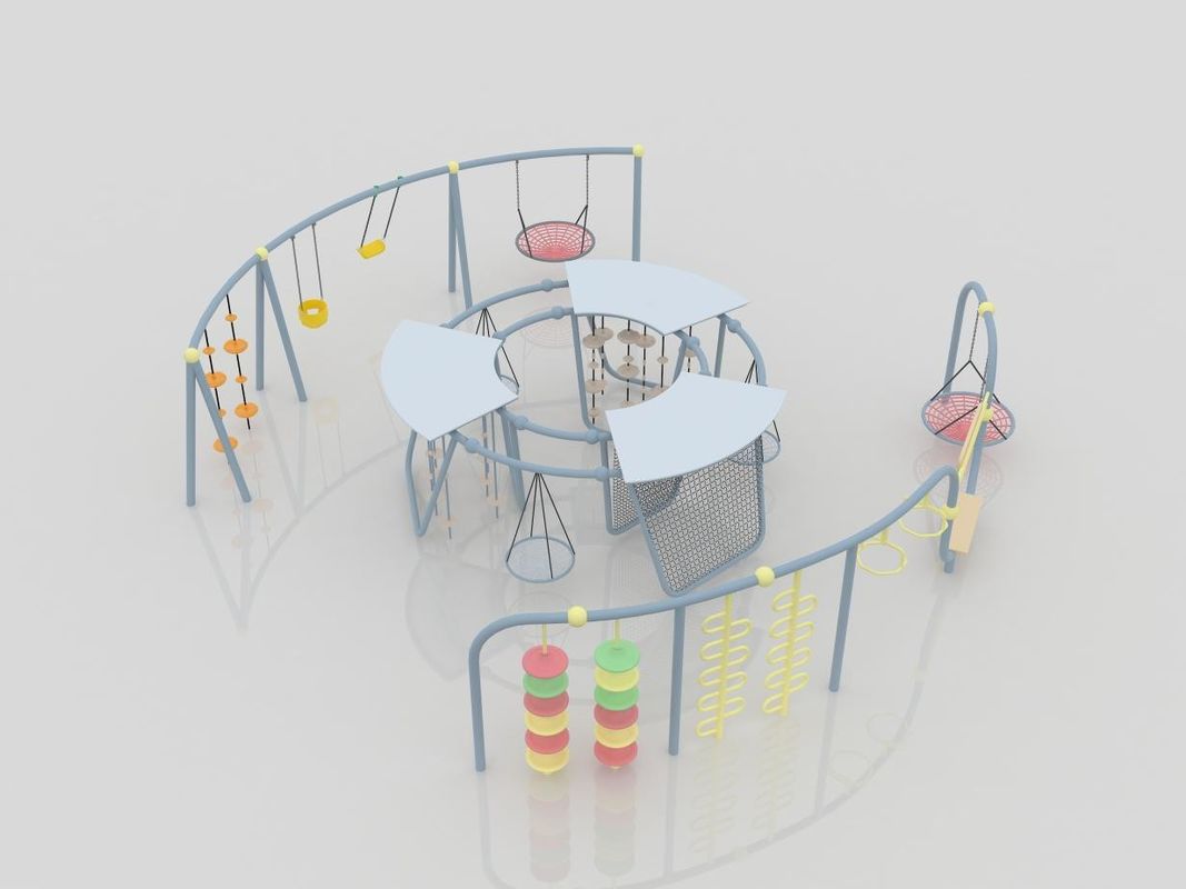 Galvanis Baja Outdoor Baja Swing Sets Untuk Bayi Dewasa Outdoor Playground Equipment