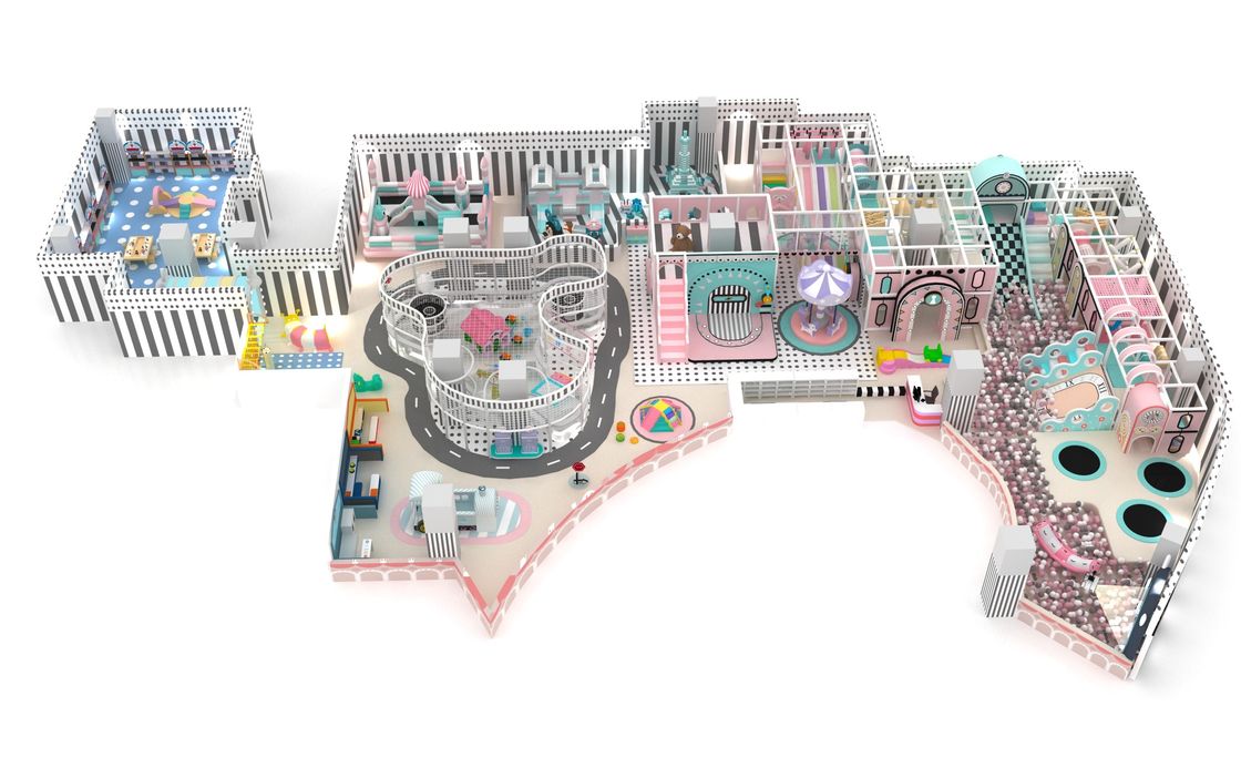 Disesuaikan Desain Baru Kualitas Tinggi Multifungsi Komersial Kids Zone Peralatan Taman Indoor
