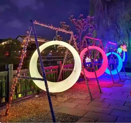 Kursi ayunan berbaring yang mencolok Bangunan baja dan plastik yang dapat disesuaikan